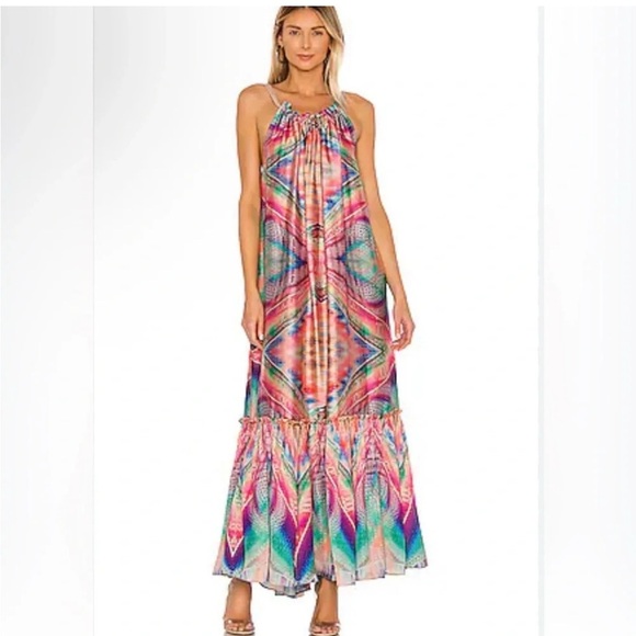 Revolve Le Superbe Kaleidoscope Beach Gown Dress - Picture 2 of 8